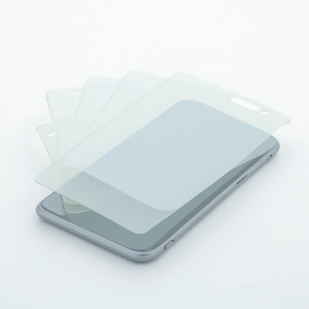 Precision-cut tempered glass screen protectors with oleophobic coating in premium pack of three